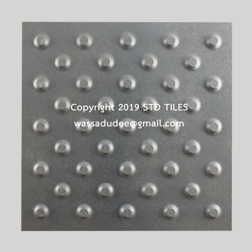 Ceramic tactile dot-grey 30x30cm. stdtiles 003
